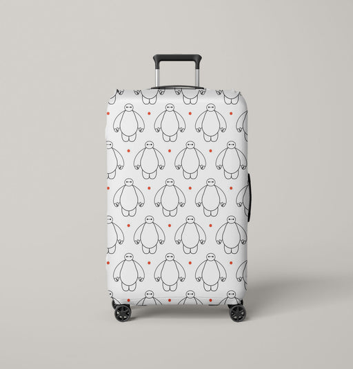 big hero six robbot baymax Luggage Cover | suitcase