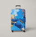 beerus vs vegeta in the sky Luggage Covers | Suitcase