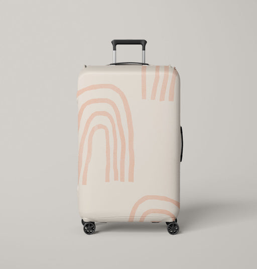 big rainbow sign monochromatic Luggage Cover | suitcase