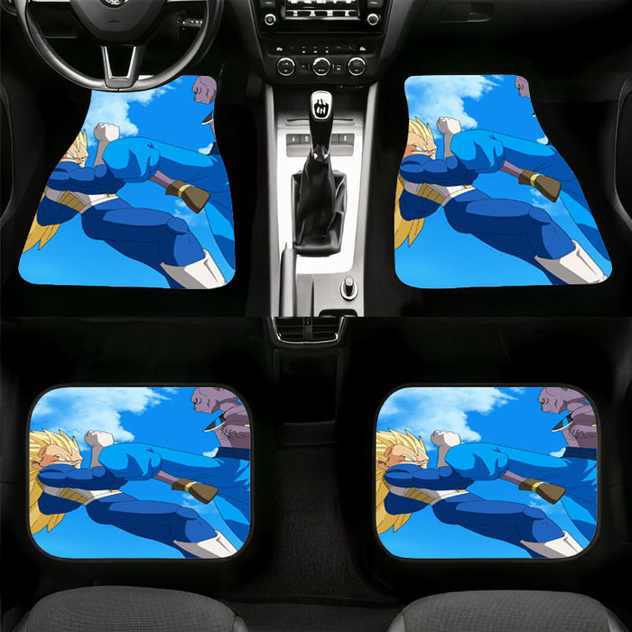 beerus vs vegeta in the sky Car floor mats Universal fit