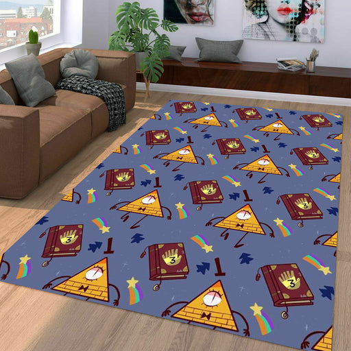 bill cipher demon gravity falls Living room carpet rugs