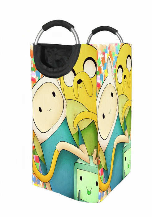 beemo jack and finn adventure time Laundry Hamper | Laundry Basket