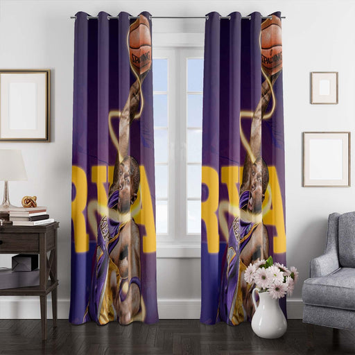 beautiful 30 kobe bryant window Curtain