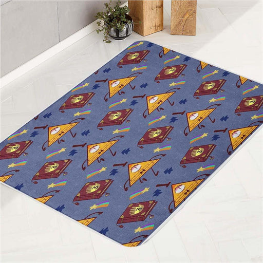 bill cipher demon gravity falls bath rugs