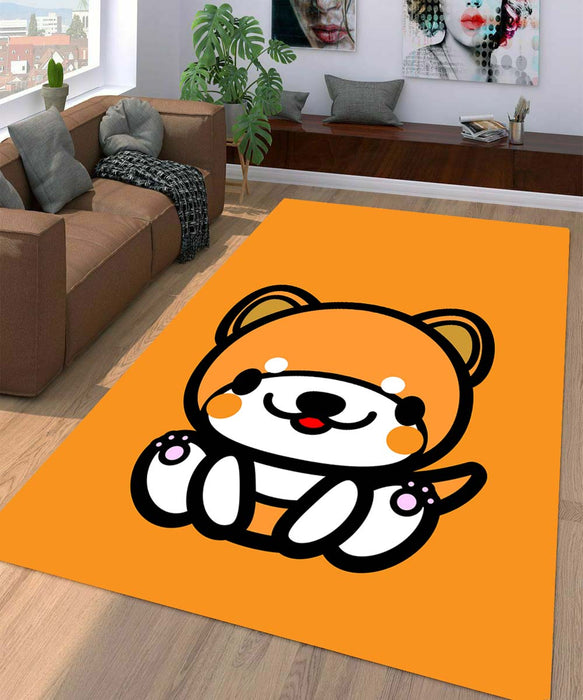 big outline dog art Living room carpet rugs