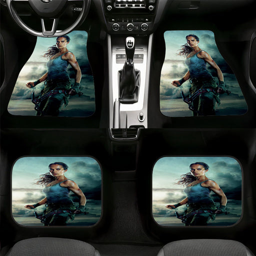 beautiful new lara croft for tomb raider Car floor mats Universal fit