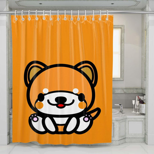 big outline dog art shower curtains