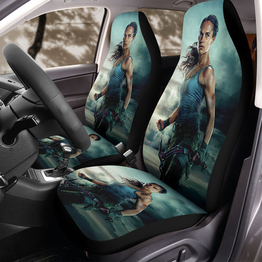 beautiful new lara croft for tomb raider Car Seat Covers