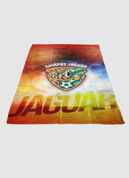 chiapas jaguar soft fleece blanket