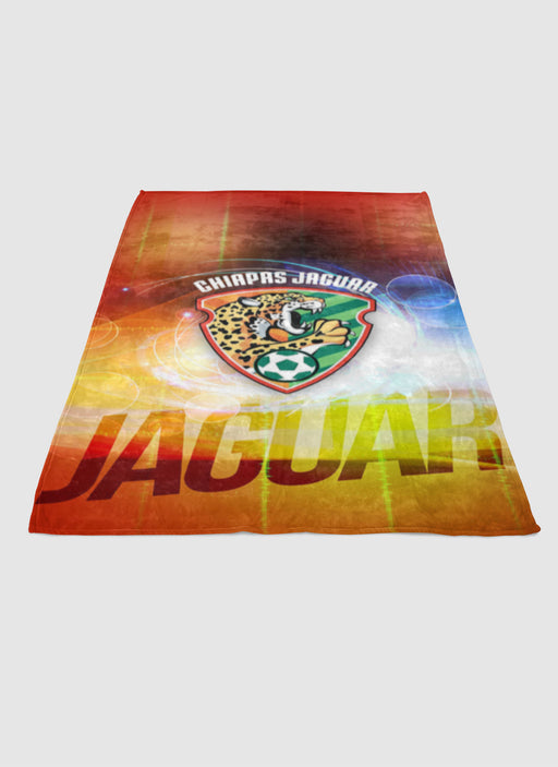 chiapas jaguar soft fleece blanket