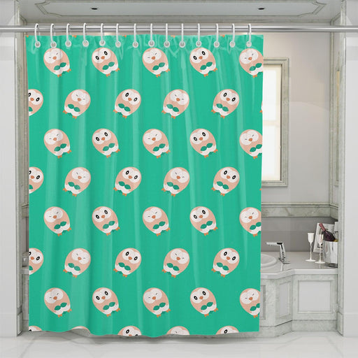 bird species of pokemon green shower curtains