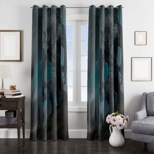 big wolf window curtains