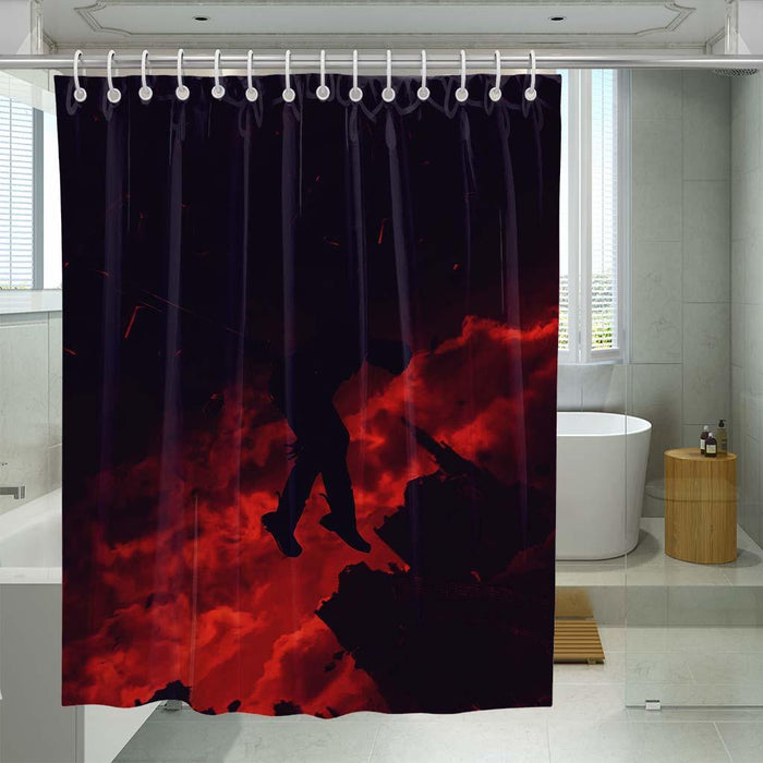 big wolf shower curtains