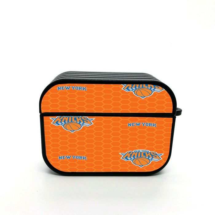 bee hexagon new york knicks pattern airpod case