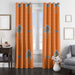 bee hexagon new york knicks pattern window Curtain