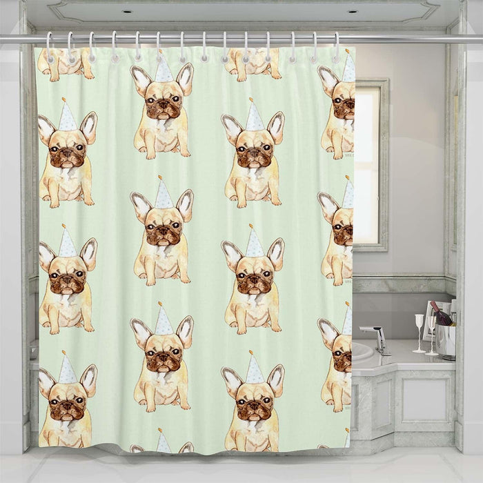 birthday dog shower curtains