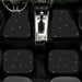 black and pink dots theme Car floor mats Universal fit