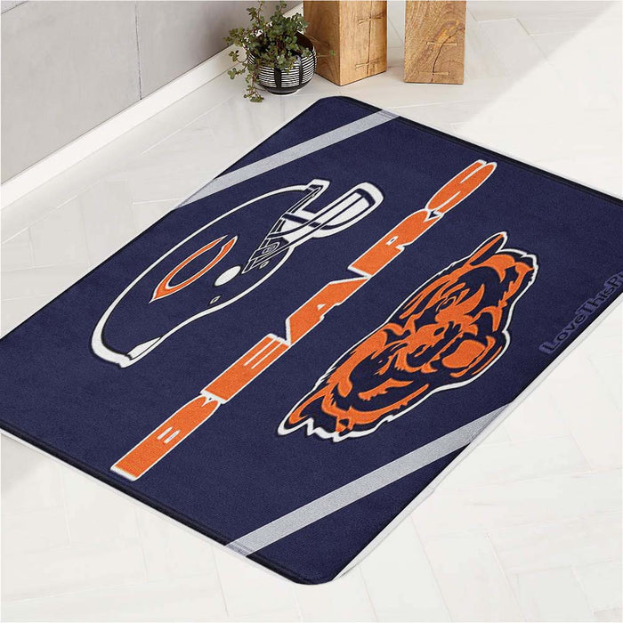 chicago bears logo bath rugs