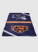 chicago bears logo soft fleece blanket