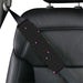 black and pink dots theme Car seat belt cover