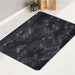 black and white hexagon pattern bath rugs