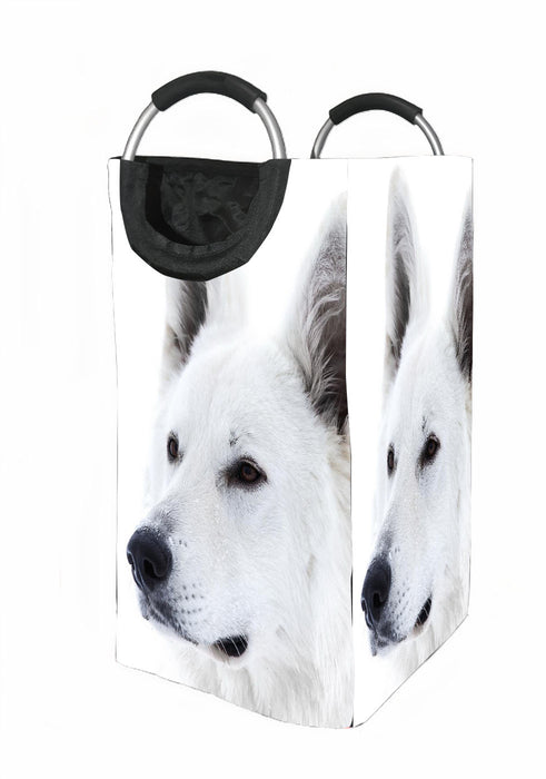 black and white dog Laundry Hamper | Laundry Basket