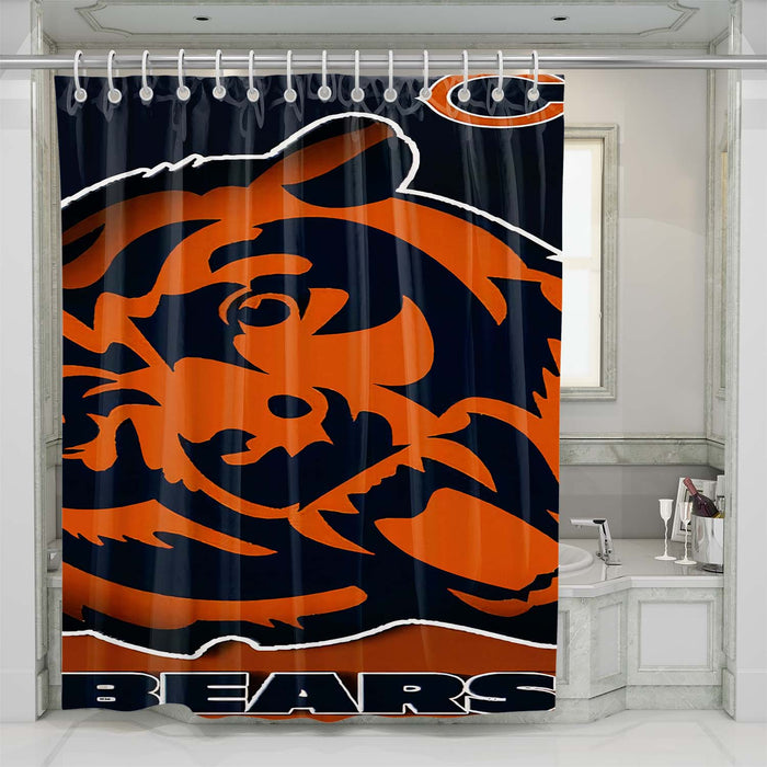 chicago bears nfl shower curtains