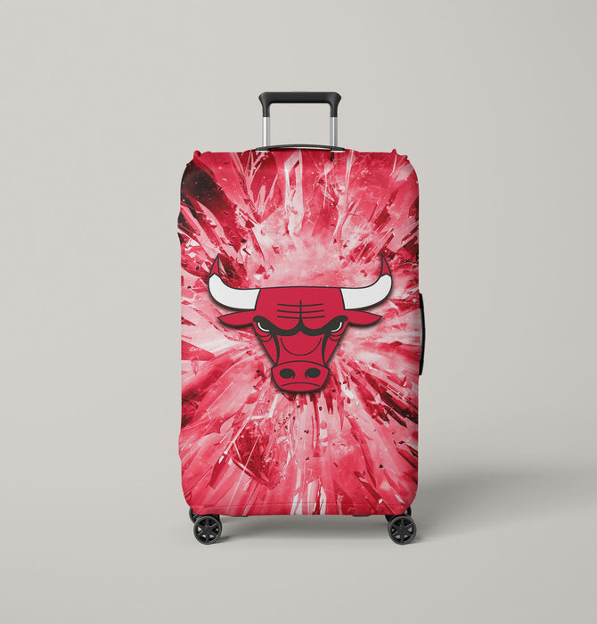 chicago bulls nba team 2 Luggage Cover | suitcase