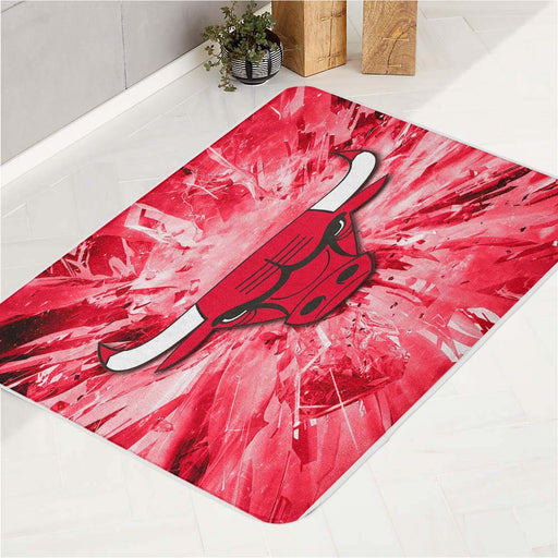 chicago bulls nba team 2 bath rugs