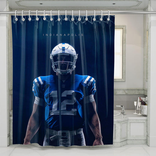 best player indianapolis football nfl shower curtains