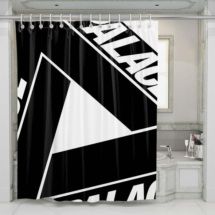 black and white palace shower curtains