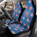 chicago cube blue college Car Seat Covers