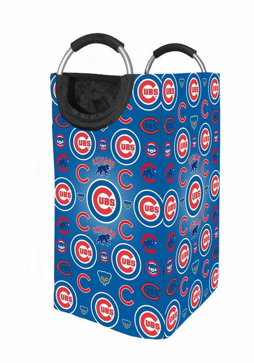 chicago cube blue college Laundry Hamper | Laundry Basket