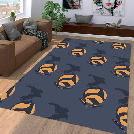 black crows of karasuno haikyuu Living room carpet rugs