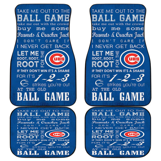 Chicago Cubs 3 Car floor mats Universal fit