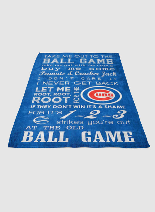 Chicago Cubs 3 soft fleece blanket