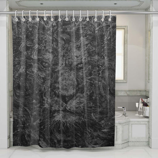 black lion shower curtains