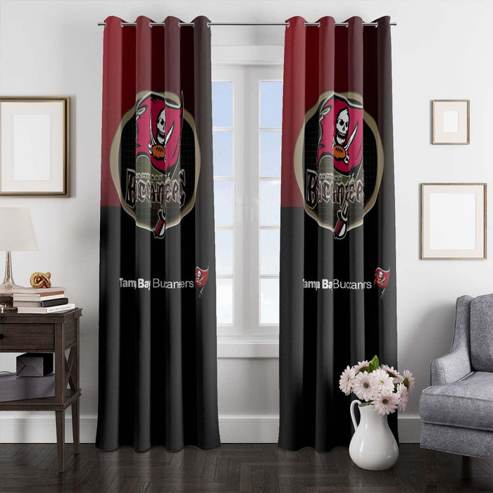 between tampa bay buccaneers and the fans window Curtain