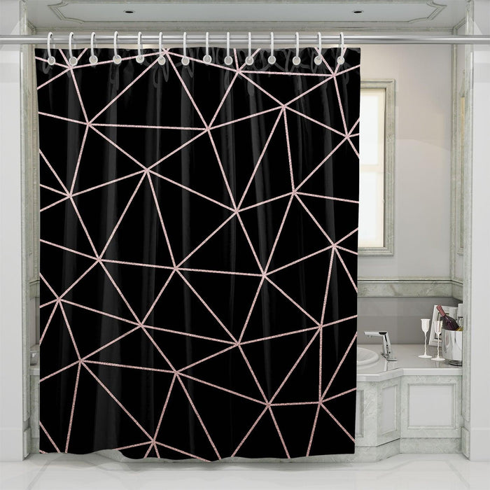 blackpink pattern triangle shower curtains