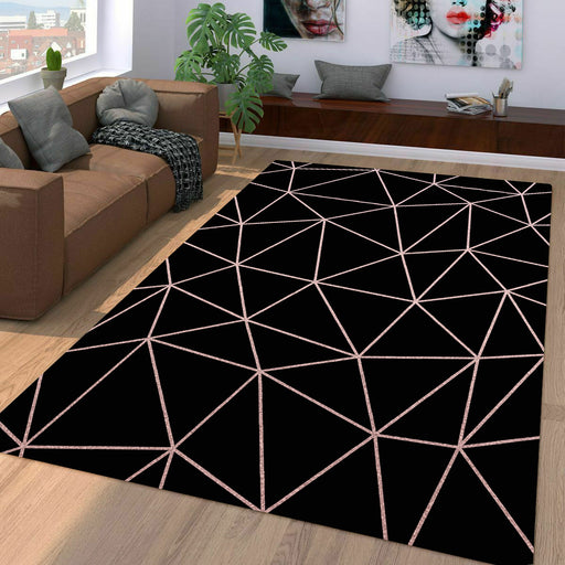 blackpink pattern triangle Living room carpet rugs