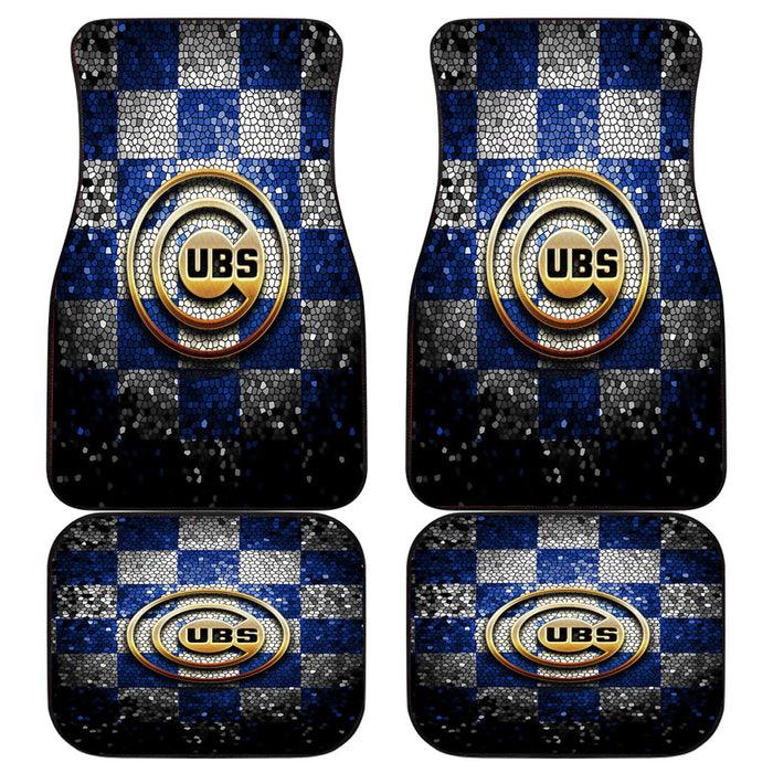 Chicago Cubs glitter logo Car floor mats Universal fit