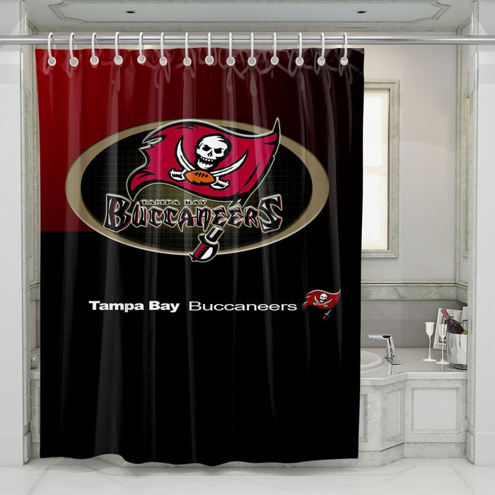 between tampa bay buccaneers and the fans shower curtains