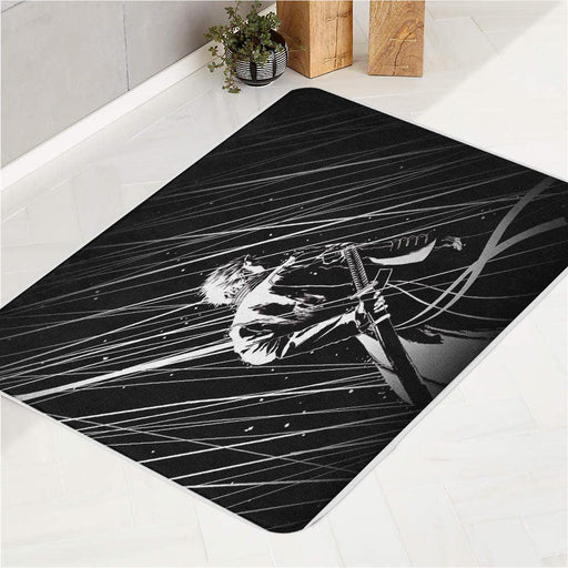 black and white devil may cry bath rugs