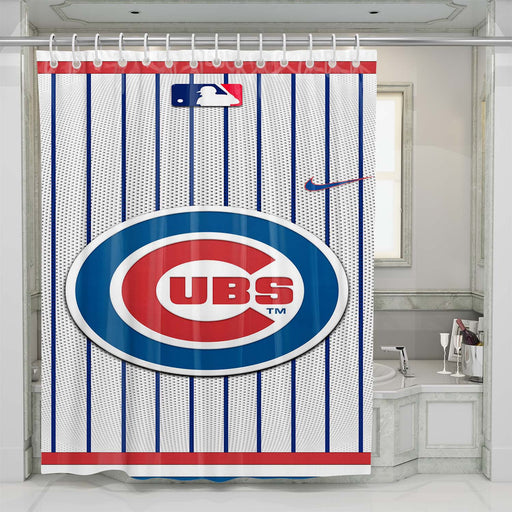 chicago cubs great mlb team shower curtains