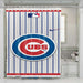 chicago cubs great mlb team shower curtains