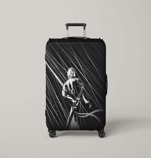 black and white devil may cry Luggage Covers | Suitcase