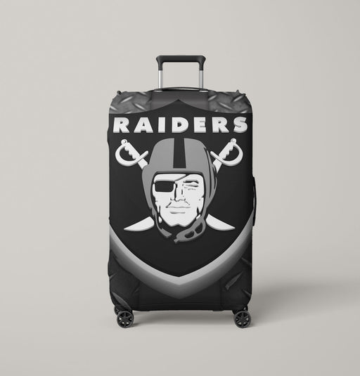 bevel logo of oakland raiders Luggage Covers | Suitcase