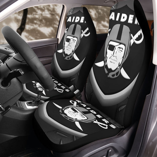 bevel logo of oakland raiders Car Seat Covers