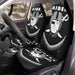 bevel logo of oakland raiders Car Seat Covers