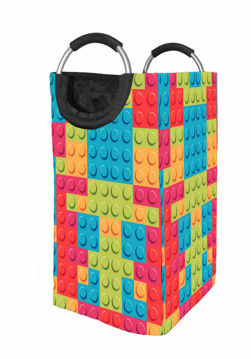block rainbow lego art Laundry Hamper | Laundry Basket